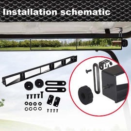 VRracing 5 Panel Universal Wink Mirror for Golf Carts Fits EZGO, Club Cars and Yamaha, Wide Angle Rear View Mirror, Compatible with Car SUV Van Truck Eliminate Blind Spots Rear View Mirror(1 PC)