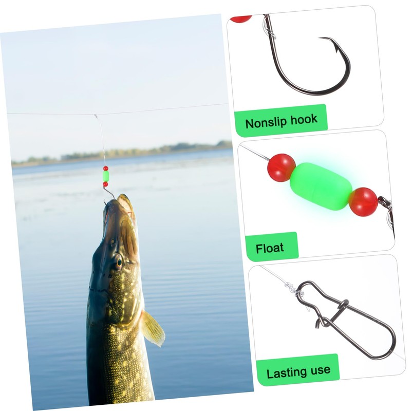 WHAMVOX Fishing Tackle Set 5 High Carbon Steel Hooks Saltwater