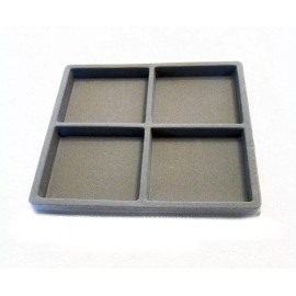 KC JEWELRY & SUPPLY Glass Top Display Case With 4 Section Storage 8 1/4" X 7 1/4" X 2"