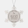 Inspirational Ma Christmas Ornament Engraved Snowflake for Colleague Coworker Family,