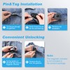 250Pcs 8.2Mhz RF Security Clothing Tags Black Retails EAS Clothes