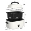 RoyalCraft 24-Quart Electric Roaster Oven with Visible Self-Basting Lid, Turkey