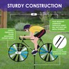 Road Bike Spinner Woman 35" – Sporty Cyclist Design, Weather-Resistant