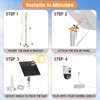 Solar Panel for Ring Camera, 5W Solar Charger Fast Charge,