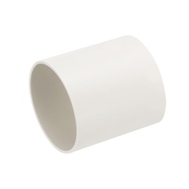 PATIKIL 4.3 Inch Round Plastic Duct Pipe Connector 4 Inch Long Duct Exhaust HVAC Ventilation Tube Ducting Extension for Dryer Vent Connection Extraction Heating Cooling Pipe Lines