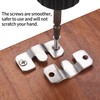 16 Pcs Flush Mount Brackets, Interlocking Photo Frame Hooks Brackets,