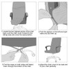 Deisy Dee Computer Office Chair Covers for Stretch Rotating Mid