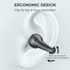 ALPHA DIGITAL Wireless Ear Clip Bone Conduction Earbuds - Color: