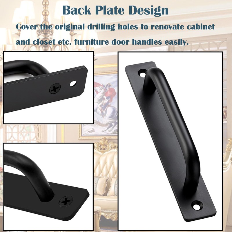WIENOLOA Barn Door Handles 2 Pack, Sliding Door Handle 5
