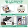 Xuhal 40 Pcs Sublimation Magnet Blanks 4 x 5 Inch
