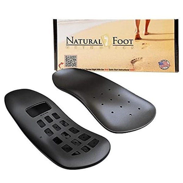 Natural Foot Orthotics. Podiatrist Designed for Low to Flat Feet. Recommended for Plantar Fasciitis, Heel Spurs, Bunions, Neuromas, & Hammertoes. USA Made. Slim Stabilizer Arch Support Shoe Insoles