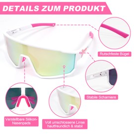 NAMIS Fast Glasses Rave, Sports Sunglasses Men Women Sports Glasses Polarised Cycling Glasses Running Glasses for MTB Road Bike Cycling Biking Ski Cycling Running with UV400 Safety Glasses