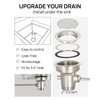 Sepaitek 3-1/2" Commercial Sink Drain with Twist Lever Handle, Waste