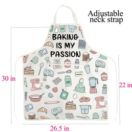 BNQL Baking Apron Baking Gifts Baking Lover Gifts Baking Is My Passion Apron Funny Baking Apron Bakers Apron with Pockets