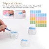 Plastic Cosmetic Jar*24, Transparent & Visible Sample Container Jar, Transparent