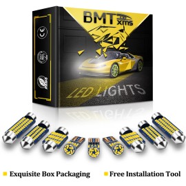 BMTxms 14x White Car Interior LED Light Bulb Package Kit for 2010-2013 Subaru Outback