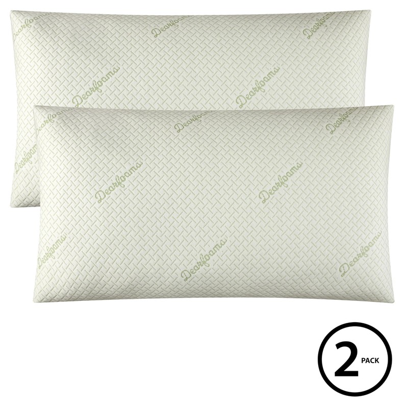 Dearfoams Bed Pillows - Standard/Queen Size - Set of 2