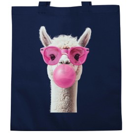 Shirtracer Baumwolltasche - Lama - Taschen - Cooles Alpaka Geschenk Alpakas I - Unisize - Navy Blau