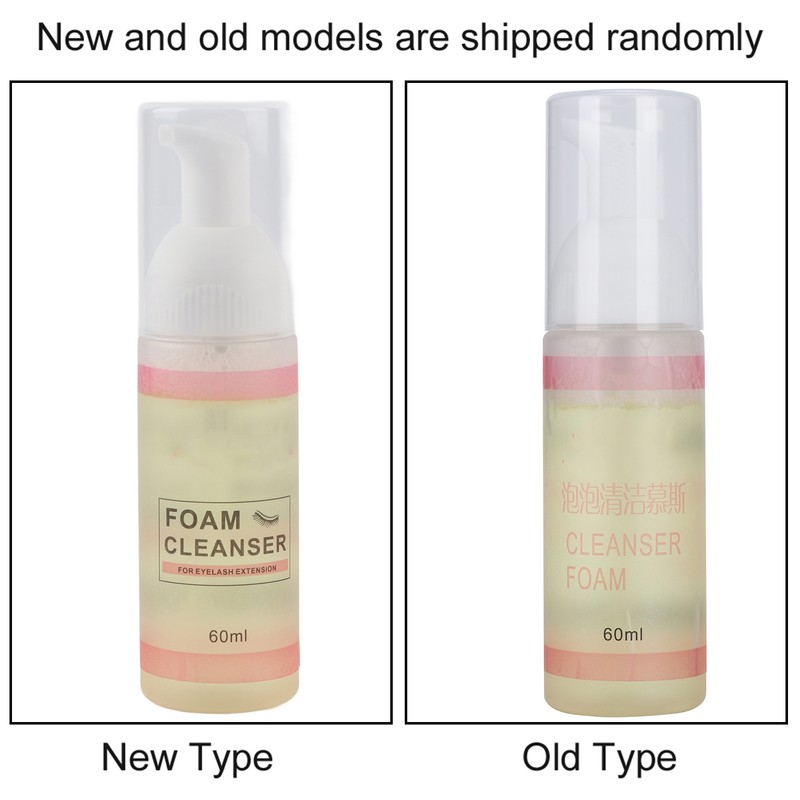60ml Eyelash Extension Foam Cleaner Professional Mild Deep Cleaning Makeup
