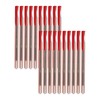 SAINO Trio+ Ballpoint Pens, RED, Fine Point (0.7mm), Pack of