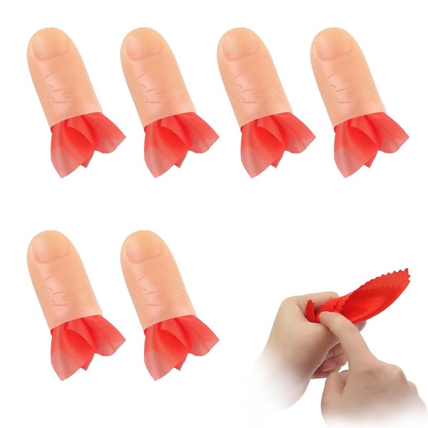 Pack of 6 Magic Finger Fingers, Magic Thumb Tricks with