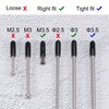 sourcing map Round Rubber End Caps 1/8 Inch (3 mm)