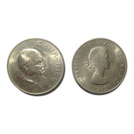 Stampbank Collectible coins - Winston Churchilll commemorative five shilling crown coin from 1965