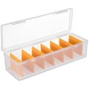 Toyvian Trading Cards Shelves Plastic Storage Box Card Holder with