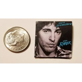Dollhouse Miniature Record Album 1" 1/12 Bruce Springsteen The River