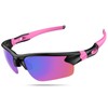 Polarized Sports Sunglasses for Men Women Youth Baseball Cycling Running
