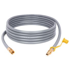 GASPRO 20 Feet 3/8" ID Natural Gas Hose, Low Pressure LPG Hose, for Weber, Char-Broil, Pizza Oven, Patio Heater and More