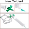 Auniwaig - Dispensador de pegamento para jeringas (30 cc, adaptador