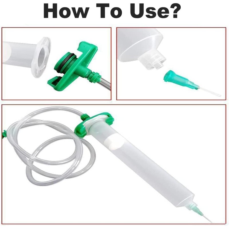 Auniwaig - Dispensador de pegamento para jeringas (30 cc, adaptador