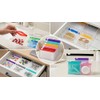 Pack of 27 Portable Pill Pill Bags Transparent Plastic Mini