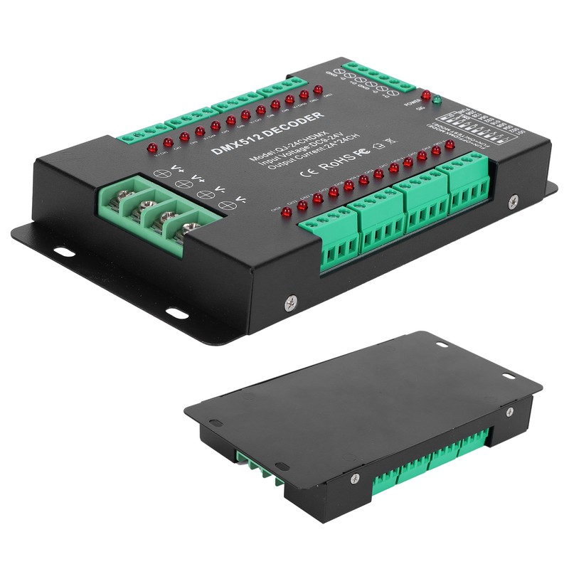 24 Channel DMX512 Decoding Controller LED Color RGB Strip Lights