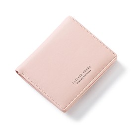 HAIWILL Women's Small Mini Purse with RFID Blocking Purse with Zip Pocket and 7 Card Slots, pink, Elegant