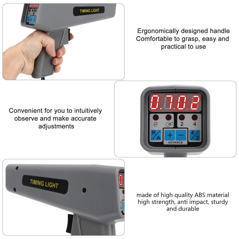 DC12V Engine Ignition Timing Light Digital Display Sensitive Ergonomic Comfortable