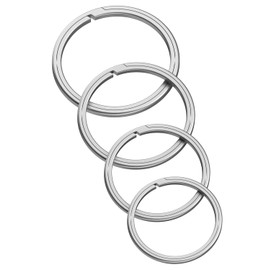 tikey Titanium Key Rings For Car Keys 4 Sizes Quick Release Side Pushing Key Organizer Kit Heavy Duty Keychains easy rings
