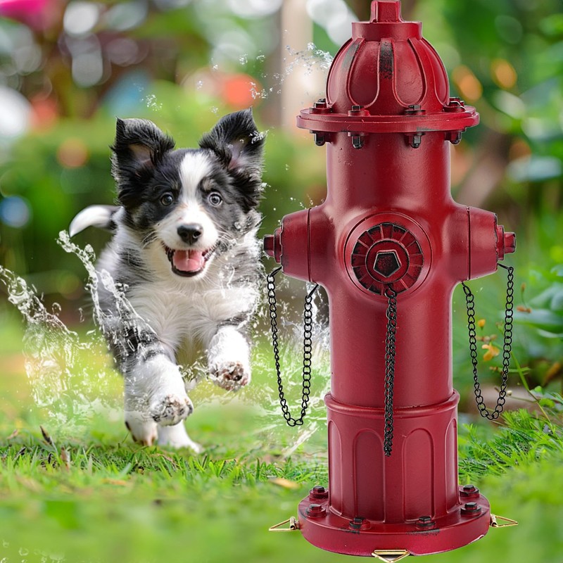 Teaeeno Fire Hydrant for Dog to Peed on Outdoor Statue,13.2