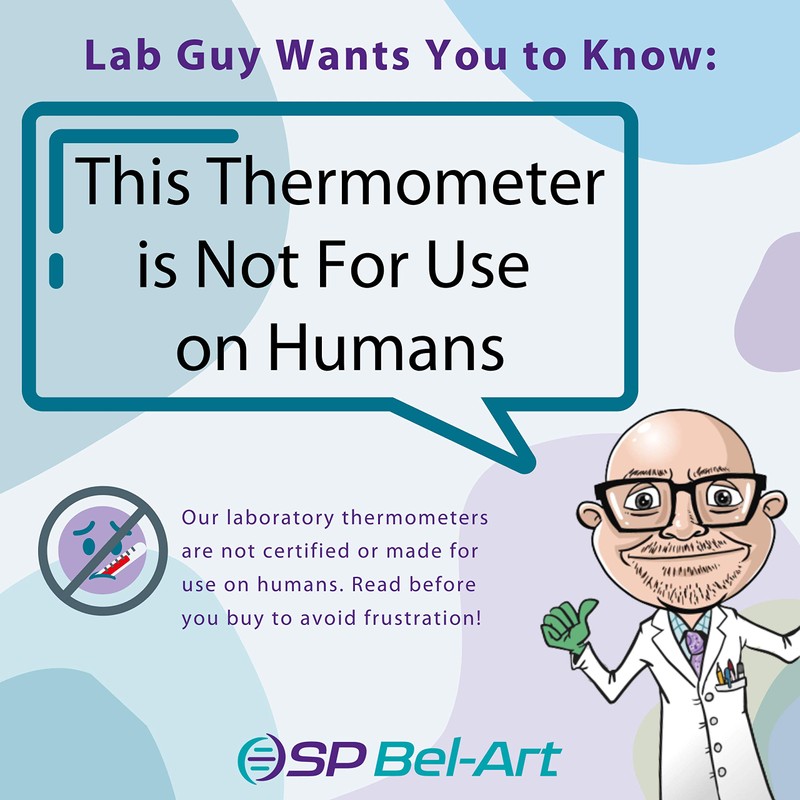 SP H-B DURAC General Purpose Lab Thermometer Total Immersion Glass