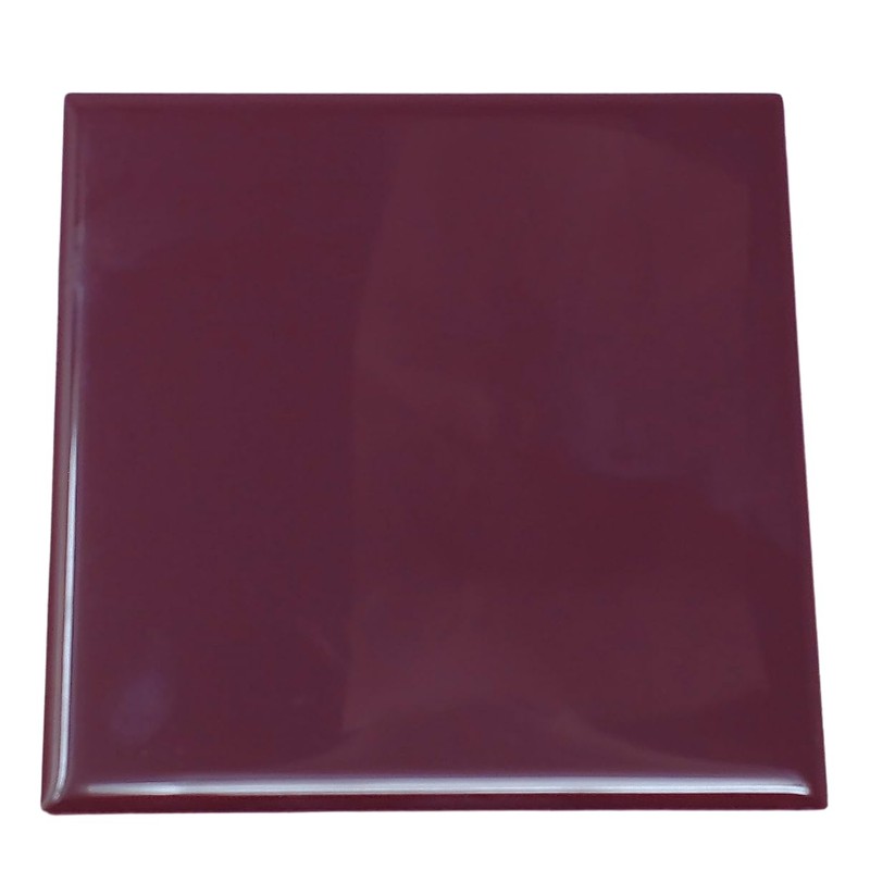 Tenedos Daltile Glossy 4.25 inch x 4.25 inch Plum Ceramic