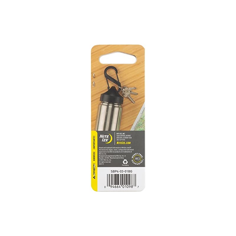 Nite Ize S-Biner Plastic No.4 Tactical Black Dual-Gated Carabiner (4-Pack)
