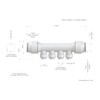 22mm x 10mm 4 Port Manifold