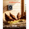 25W Solar Powered Fan with 220 CFM Airflow Adjustable Panel