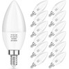 MAXvolador 12-Pack E12 Candelabra LED Bulbs 60W Equivalent, 6W 600
