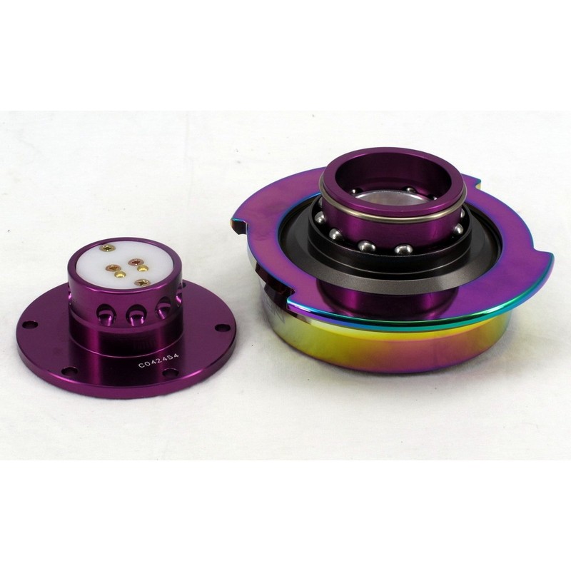 NRG Innovations SRK-280PP/MC Quick Release (Purple Body/Titanium Chrome Ring)