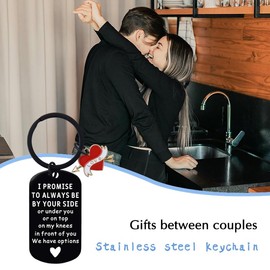 Boyfriend Valentines Day Gifts for Wife Husband Anniversary Birthday Gifts for Couple Funny Keychain Gifts for Fiance Fiancee Engagement Wedding Gifts for Bride Couple I Love You Gifts for Him Her