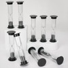 40 Pcs Black Hourglass Sand Timers 1 Minute Sandglass Sand