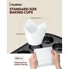 Katbite Tulip Cupcake Liners 200PCS, Muffin Baking Cups ProSmooth White