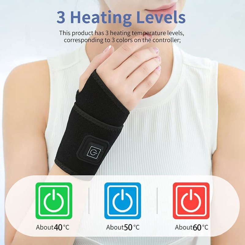 Wrist Heated Brace Wrist Warmer Electric Heated Wrap Wrist Heating